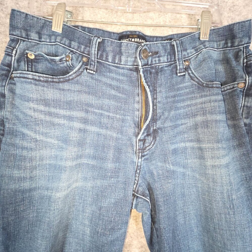 Lucky Brand Men's Straight Leg Denim Jeans Blue Straight Leg Size 33x32 Classic - Picture 2 of 10